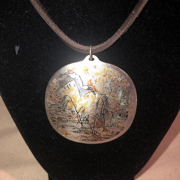 Reed & Barton Damascene Pendant - Picture 2 of 4